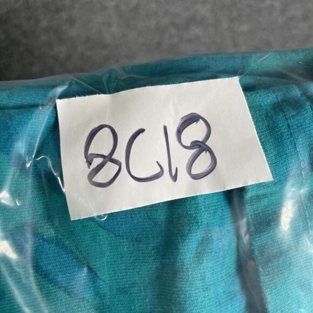 Florida Vintage 80s 90s Y2K T Shirt Short Sleeve Mens S/M Tie Dye Blue - Picture 7 of 7